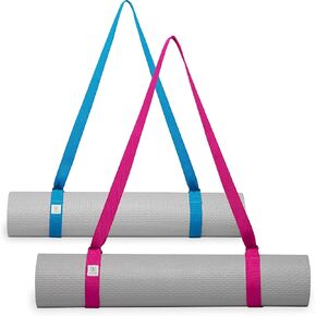 Gaiam Easy-Cinch Yoga Mat Sling - Durable Carrying Strap for Yoga Mat with Metal D-Rings for Secure Fit (No Mat Included)