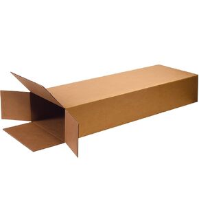 BOX USA BHD18645FOLMS Heavy-Duty Side Loading Moving Boxes, 18" L x 6" W x 45" H, 45" Height, 6" Width, 18" Length, Kraft (Pack of 5)