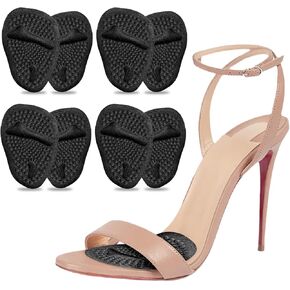 Metatarsal Pads Women, Heel Inserts for Women, Ball of Foot Cushions for Women, Heel Pads for Women's Shoes, Comfortable Heels for Women, High Heel Comfort Pads, Anti Slip Design (4 Pairs, Beige)