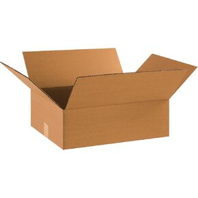 PARTNERS BRAND 18 x 14 x 6 Corrugated Cardboard Boxes, Flat 18"L x 14"W x 6"H, Pack of 25 | Shipping, Packaging, Moving, Storage Box for Home or Business, Strong Wholesale Bulk Boxes