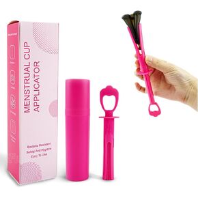 Menstrual Cup & Tampon Applicator + Period Cup Remover - Make Insertion & Removal Easy - Not for Menstrual Discs - Every Woman Can Now Use Cups