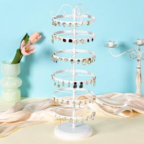 HomeToDou Detachable Bracelet Holder Display Bracelet Organizer Stand,3 Tier Racks Jewelry Display Stand for Selling,Stylish Velvet Wrap Wrist Watch Organizer with Wooden Base for Women Girls,Beige
