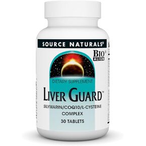 Source Naturals Liver Guard - Silymarin, COQ10, L-Cystine Complex, Healthy Liver Function Support* - 120 Tablets