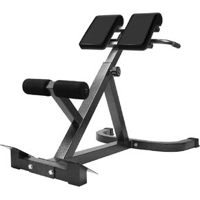 SUCXDZQ Roman Chair Back Extension Machine, Hyperextension Bench with Angle Height Dual Adjustment, Back Exercise Bench for Home Gym