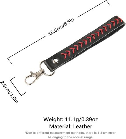 HZMAN 3Pcs Leather Baseball Keychain Fob Keychain Car Keychain for Men Holder with 360 Degree Rotatable Snap Accessories Gift in Saudi Arabia