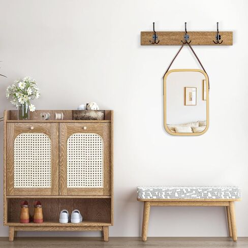 AAZZKANG Hanging Mirror Rectangular Mirrors for Wall with Wood Frame Modern Small Wall Mirror for Bedroom Bathroom Living Room Home Decor in Saudi Arabia