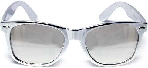 GloFX Ultimate Diffraction Glasses | 3D Prism Rainbow Effect | Great Edm, Concert, and Rave Accessory | Red and Black Frame with Gold Mirror Firework Lenses in Kuwait