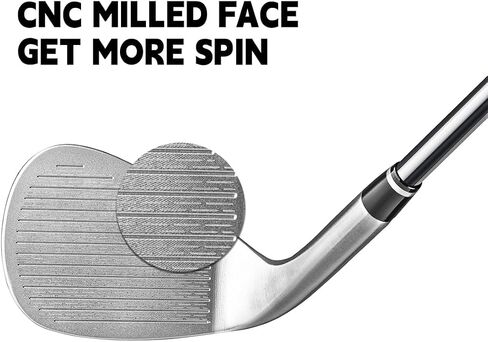 MAZEL M2-1/2 Series Forged Golf Wedge for Men Right Handed - Individual Golf Wedge 52 56 60 Degree,Milled Face for More Spin in Kuwait