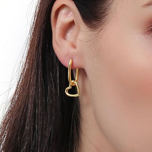 ToHeart Gold Huggie Earrings Star Earrings Minimalist 14k Gold Hoop Earrings Jewelry Gifts in Kuwait