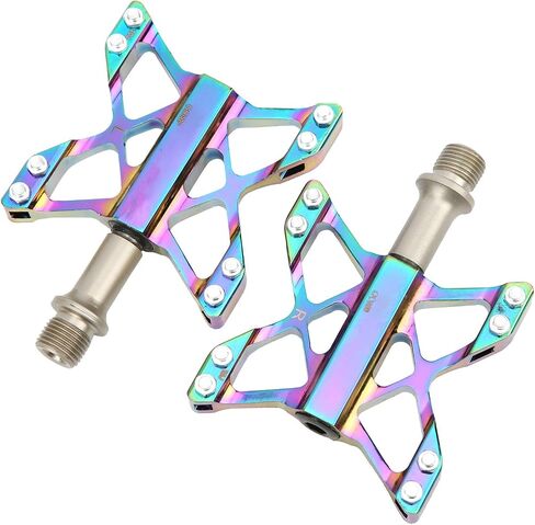 SUNGOOYUE Bike Pedals, 1 Pair Aluminum Alloy Butterfly Shape Foot Bearing Pedals for Mountain Bike Folding in Saudi Arabia