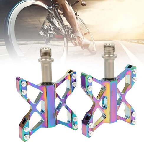 SUNGOOYUE Bike Pedals, 1 Pair Aluminum Alloy Butterfly Shape Foot Bearing Pedals for Mountain Bike Folding in Saudi Arabia