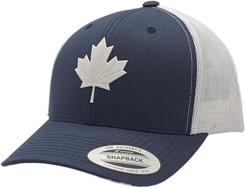 TP THE PRIDE Canada Hat Premium 3D Patch Trucker Hat, Snapback Cap Handmade in USA with Imported Goods (CA6606BK-BlackMaple) in Saudi Arabia