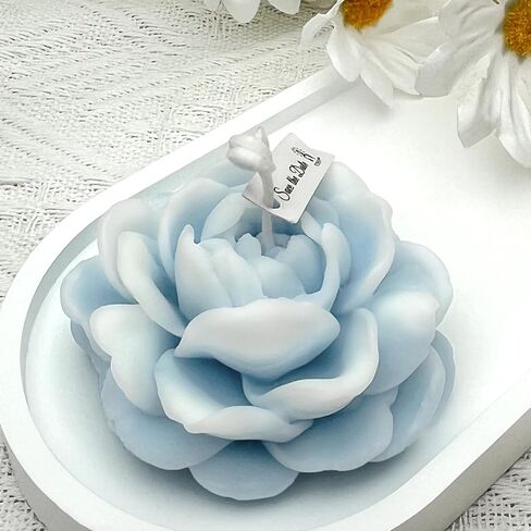 Jasmine Candles Gifts for Women, Soy Wax Aromatherapy Candle, Room Decor Cute Flower Shaped Scented Candles, Aesthetic Decorative (Bluebell, 3 Inch) in Saudi Arabia