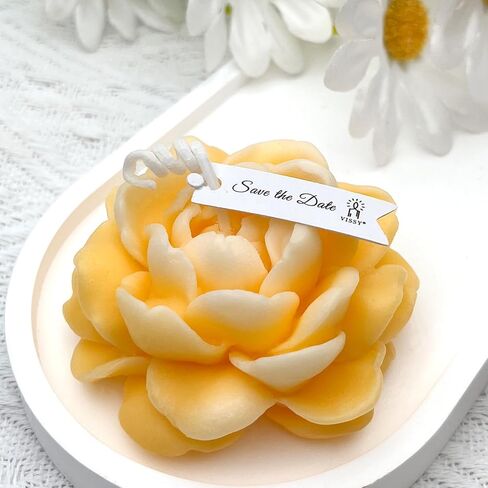 Jasmine Candles Gifts for Women, Soy Wax Aromatherapy Candle, Room Decor Cute Flower Shaped Scented Candles, Aesthetic Decorative (Bluebell, 3 Inch) in Saudi Arabia