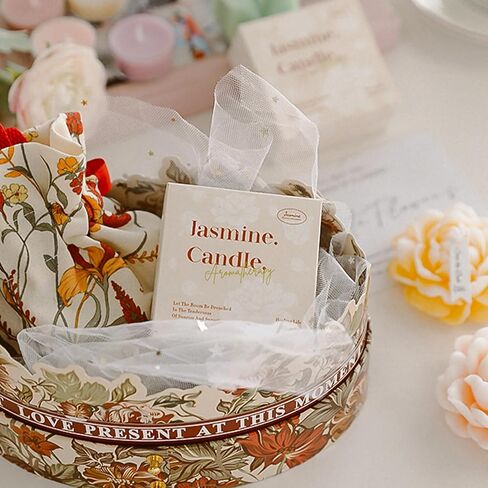 Jasmine Candles Gifts for Women, Soy Wax Aromatherapy Candle, Room Decor Cute Flower Shaped Scented Candles, Aesthetic Decorative (Bluebell, 3 Inch) in Saudi Arabia