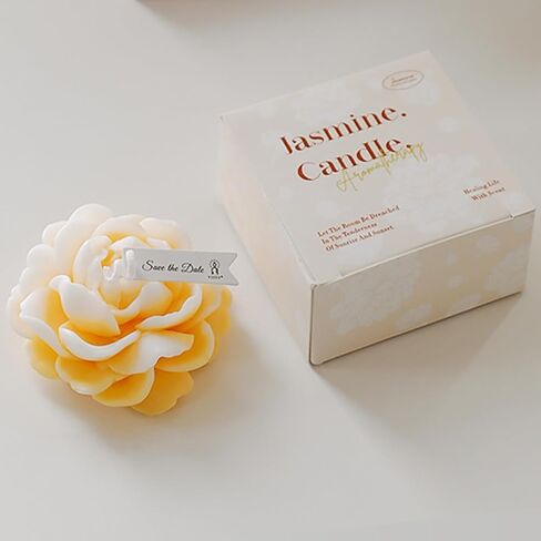 Jasmine Candles Gifts for Women, Soy Wax Aromatherapy Candle, Room Decor Cute Flower Shaped Scented Candles, Aesthetic Decorative (Bluebell, 3 Inch) in Saudi Arabia