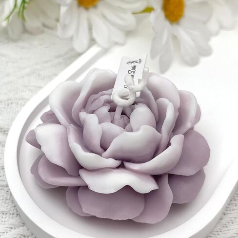 Jasmine Candles Gifts for Women, Soy Wax Aromatherapy Candle, Room Decor Cute Flower Shaped Scented Candles, Aesthetic Decorative (Bluebell, 3 Inch) in Saudi Arabia