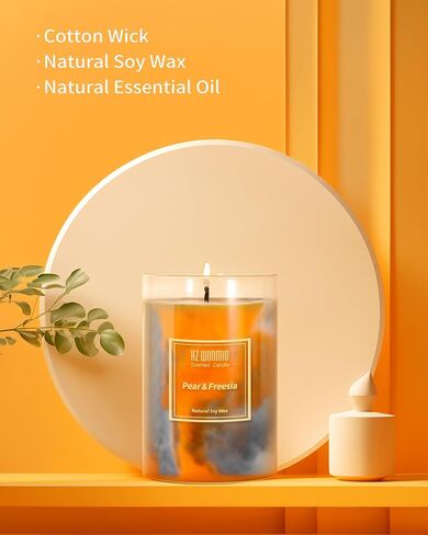 Rose Candle| Scented Candles | Hand-Poured Soy Wax Candles | 90-Hour Burn Time |Vibrant Romance Aromatherapy Candle |Oil Painting Effect| Candle Gifts for Women|15oz in Saudi Arabia