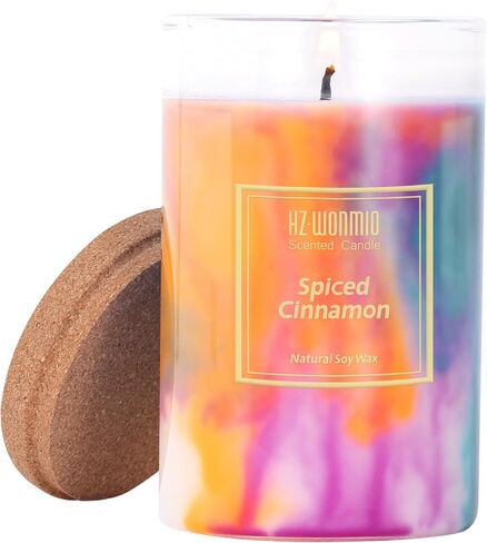 Rose Candle| Scented Candles | Hand-Poured Soy Wax Candles | 90-Hour Burn Time |Vibrant Romance Aromatherapy Candle |Oil Painting Effect| Candle Gifts for Women|15oz in Saudi Arabia
