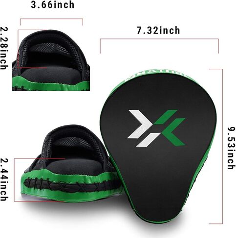 Essential Curved Boxing MMA Punching Mitts Boxing Pads w/Gift Box Hook & Jab Pads MMA Target Focus Punching Mitts Thai Strike Kick Shield in Saudi Arabia