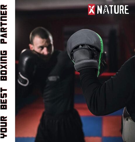 Essential Curved Boxing MMA Punching Mitts Boxing Pads w/Gift Box Hook & Jab Pads MMA Target Focus Punching Mitts Thai Strike Kick Shield in Saudi Arabia