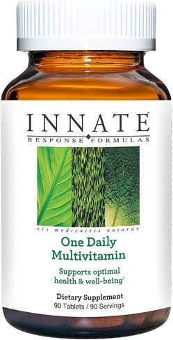 INNATE Response Formulas One Daily - Daily Herb-Free Multivitamin - Includes B Vitamins - Vegetarian, Non-GMO, and Kosher - Made Without 9 Food Allergens - 90 tablets (90 Servings) in Kuwait