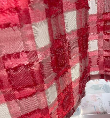 GOHD Fashion Plaids Boho Pattern Clipped Yarn Straight Valance Farmhouse Valance for Bathroom/Bedroom/Living Room Vintage Chic Textured Valances (Straight Valance,Black and White) in Saudi Arabia