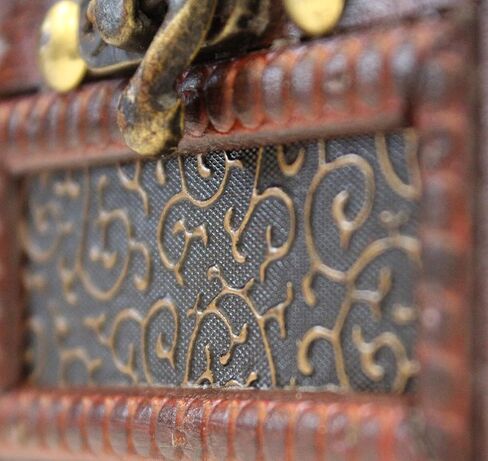 Rustic Studded Index/Recipe Card Box with Antiqued Latch (Large) in Kuwait