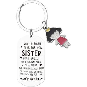 XLCTT Sisters Gifts From Sister Keychain Keyring Birthday Gifts For Sister Big Little Sister Gifts Christmas Gifts