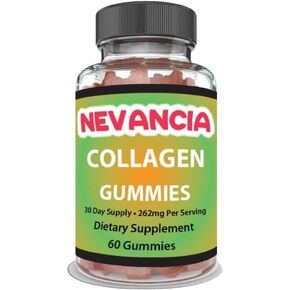 Collagen Gummies Contains Collagen Peptide, Vitamin C, Biotin, Vitamin E, Zinc, Glowing Skin, Fuller Hair, Stronger Nails, Joint Health, 60 Tasty Gummies, 30-Day Supply