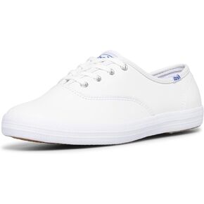 Keds Women's Champion Lace Up Sneaker, Navy Leather, 9 Medium
