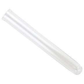 Caplugs Evergreen 214-2070-010 TT Series – Round Bottom Non-Sterile General Purpose Test Tubes 1000 Pack, Natural, Polystyrene, 17x100mm, 16 mL Laboratory Testing, Clarity, Mild Acid