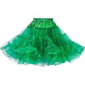 Luwint Puffy Tulle Tutu Skirt Petticoat Skirt, Short Costume Skirt Tutu Underskirt for Cosplay Dance Party Under Dress