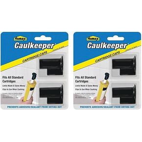 Homax 71773000658 Caulkeeper 2 Piece Caulk Caps, Black