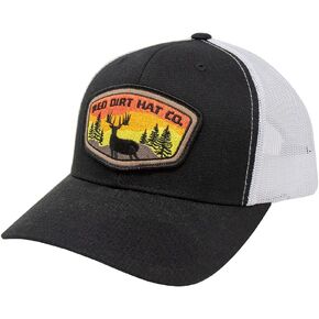 Red Dirt Hat Company Deer Patch Adjustable Hat (Heather Grey/Black)