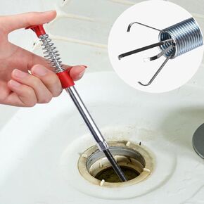 Flexible Grabber Claw Pick Up Reacher Tool With 4 Claws, 63 Inch Bendable Hose Pickup Reaching Assist Tool Drain Snake Hair Drain Clog Remover Tool for Litter Pick, Home Sink, Drains, Toilet