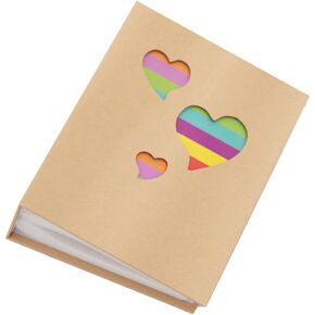 SEWACC Photo Album Kraft Paper Photo Album with 100 Pockets Keepsake Photo Album Memory Photo Album (Dolphin)
