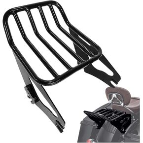 Detachable Two-Up Luggage Rack 2-Up Motorcycle Rear Mounting Rack Compatible for Harley Davidson Touring Models 2009-2023 Street Glide Road Glide Electra Glide Road King