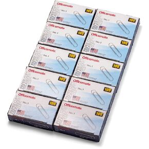 Officemate No. 1 Paper Clips, 30 Pack(99931)