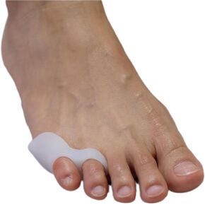 Bunionette Pinky Toe Straightener Spacer - Shdakjat Tailors Bunion Corrector 6 count - Soft Gel Pinky Toe Separators for Tailor's Bunion Relief (White)