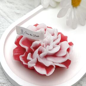 Carnation Candles Gifts for Women, Soy Wax Aromatherapy Candle, Room Decor Cute Flower Shaped Scented Candles, Aesthetic Decorative (Bluebell, 3 Inch)