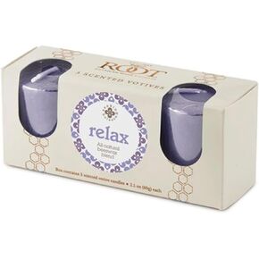 Scented Votive Candles Seeking Balance® 20-Hour Spa Aromatherapy Candles, 3-Count, Relax: Geranium Lavender