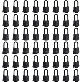 FIGODE® Waterproof Padlocks Keyed Alike for Outdoor use, Covered Heavy Duty Laminated Steel Lock, 1-9/16 Inch. Wide, Long Padlock, Pack of 48