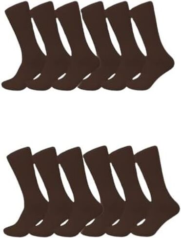 Men's & Women Diabetic Crew Style Physicians Approved Circulatory Cotton Socks 6 pairs in Saudi Arabia