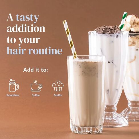 Kerotin Hair Beauty Collagen Multi-Blend Powder Supplement. Supports Hair Growth & Scalp Elasticity. Improves Skin, Bone & Nails Health. Free of Artificial Sweeteners & Flavors. Made in USA. (Vanilla) in Saudi Arabia