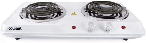 Courant Electric Burner, Countertop Single coiled portable Hotplate 1000W, White in Saudi Arabia