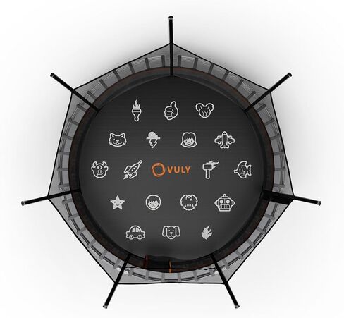 Thunder Springless Trampoline 12 FT 14 FT Trampoline with Enclosure - Recreational Trampolines with AntiRust Coating, ASTM Approved Outdoor Trampoline for Kids in Saudi Arabia