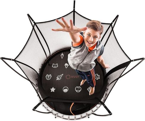 Thunder Springless Trampoline 12 FT 14 FT Trampoline with Enclosure - Recreational Trampolines with AntiRust Coating, ASTM Approved Outdoor Trampoline for Kids in Saudi Arabia