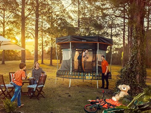 Thunder Springless Trampoline 12 FT 14 FT Trampoline with Enclosure - Recreational Trampolines with AntiRust Coating, ASTM Approved Outdoor Trampoline for Kids in Saudi Arabia