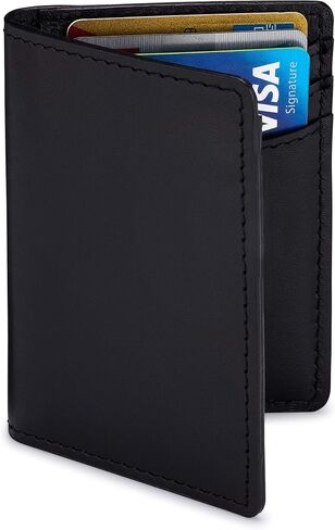 NKPT Premium Leather Credit Card Holder Wallet for Men | Slim RFID Blocking Wallet, Brown in Saudi Arabia
